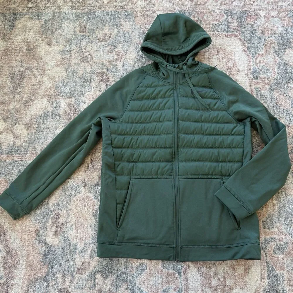 Men’s Nike Therma Synthetic Fill Training Green Jacket. BV6298-337. LARGE